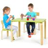 Wooden tables and chairs for children