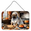 NEW Shar Pei Fall Kitchen Pumpkins Wall or Door Hanging Prints Aluminum Metal Sign Kitchen Wall Bar Bathroom Plaque Home Decor, 8HX12W, Multicolor