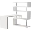 Office desk with display stand white