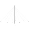 Christmas Tree Lights Indoor Outdoor 576 LEDs Cold White12 ft