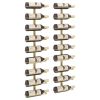 Wall-mounted Wine Rack for 9 Bottles 2 pcs Gold Iron