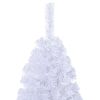Artificial Christmas Tree with Thick Branches White 6 ft PVC