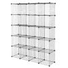 20-Cube Organizer Cube Storage Storage Shelves Wire Cube Storage Origami Shelves Metal Grid Multifunction Shelving Unit Modular Cubbies Organizer Book