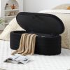 Modern End of Bed Bench with Storage Upholstered Sherpa Fabric Large Storage Bench Ottoman Shoe Stool Long Bench Window Sitting Toy Storage Bench for