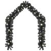 Christmas Garland with LED Lights 33 ft Black