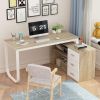 Home Office Computer Desk Corner Desk With 3 Drawers and 2 Shelves Tv Table for Pc Furniture Laptop Table Bed Gamer Desks Study