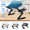 360-degree adjustable Laptop Bed Tray Table, Comes with a removable mouse board Laptop Bed Table, Portable Standing Desk with Storage Drawer