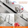 33 Inch Drop In Waterfall Kitchen Sink Workstation-33×22 Drop In Kitchen Sink Topmount Workstation Kitchen Sink 16 Gauge