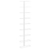 Wall-mounted Wine Rack for 9 Bottles White Iron
