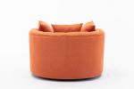 Modern&nbsp; Akili swivel accent chair&nbsp; barrel chair&nbsp; for hotel living room / Modern&nbsp; leisure chair&nbsp;Orange