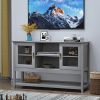 Sideboard Buffet Table with Doors,Grey