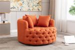 Modern&nbsp; Akili swivel accent chair&nbsp; barrel chair&nbsp; for hotel living room / Modern&nbsp; leisure chair&nbsp;Orange
